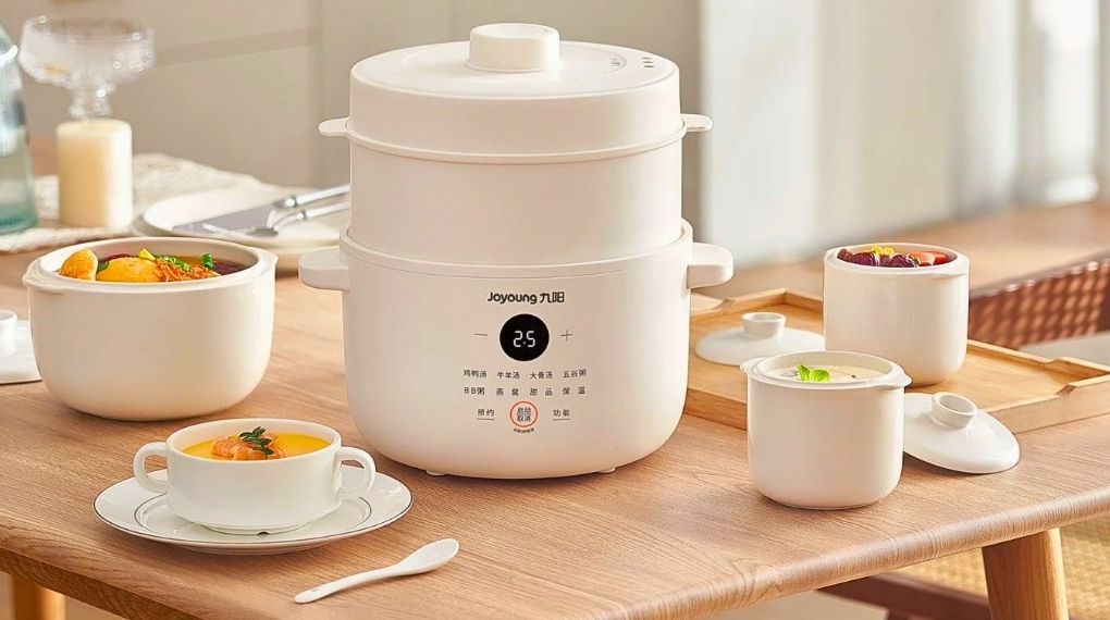 Nồi nấu chậm cách thủy có thể nấu nhiều món trong cùng một lần