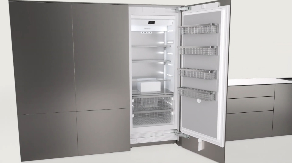Vệ sinh tủ lạnh Miele - Bạn chỉ cần dùng khăn mềm để lau dọc theo toàn bộ đường gioăng