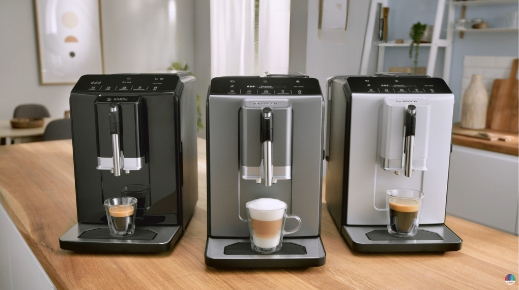 Máy pha cafe Bosch Series 2 sở hữu thiết kế nhỏ gọn, phù hợp với nhu cầu sử dụng cá nhân và gia đình nhỏ