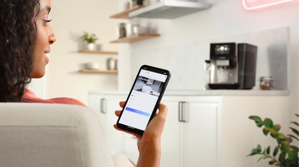 Máy pha cà phê Bosch hỗ trợ kết nối ứng dụng Home Connect