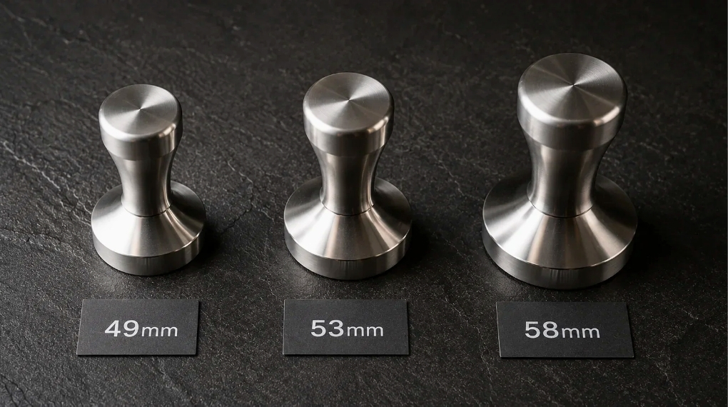 Kích thước 51mm và 53mm phù hợp các dòng máy pha bán tự động dành cho gia đình và văn phòng